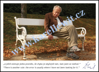 Fotografie: "A ještě existuje jedno pravidlo, že chyba existuje tam, kam jsem se nedíval."